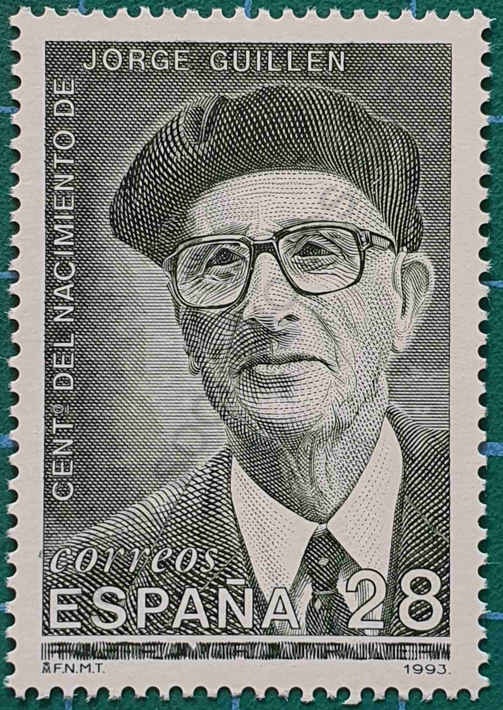 Jorge Guillén - sello España 1993