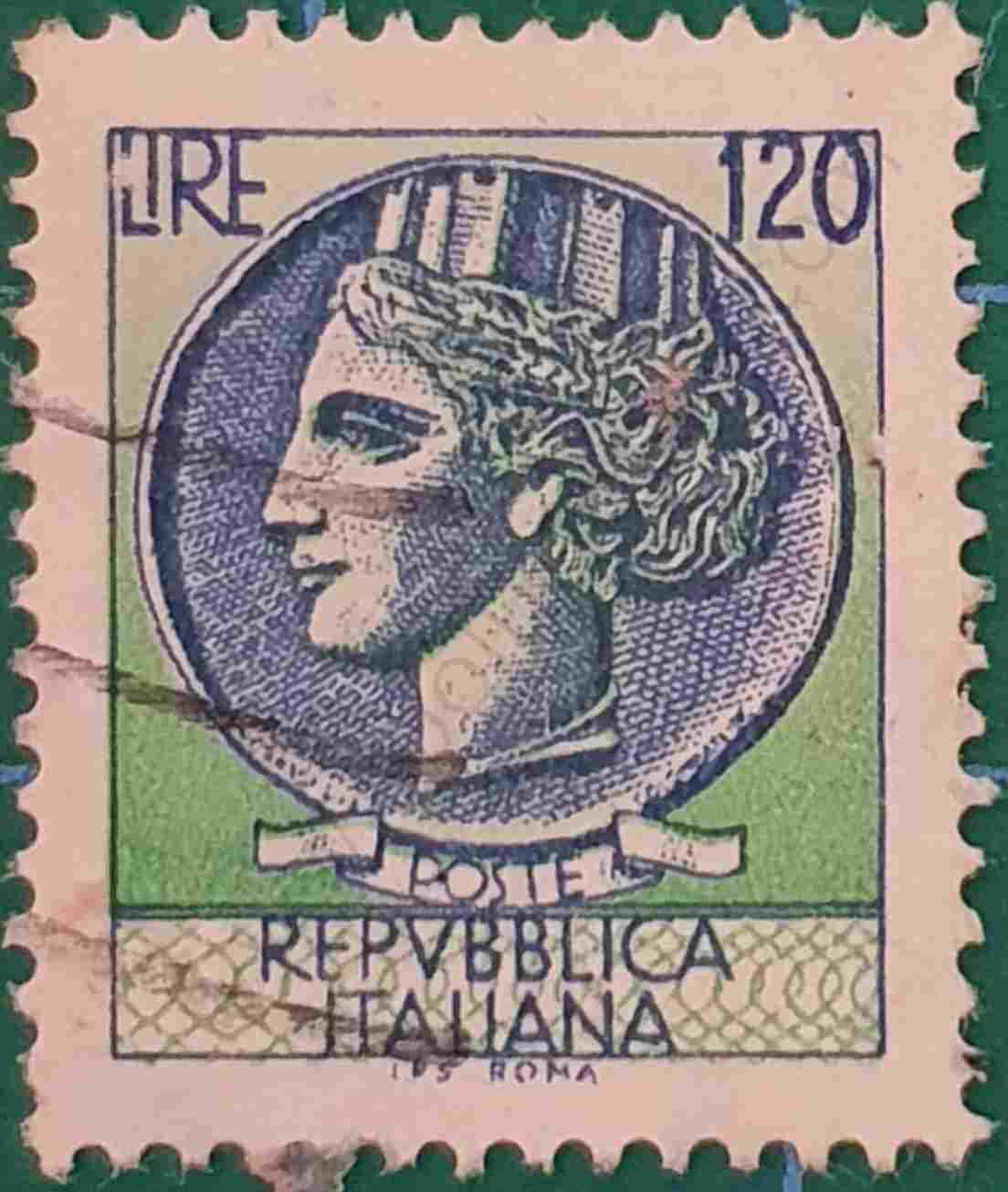 Moneda de Siracusa 120 Lire - Italia 1977