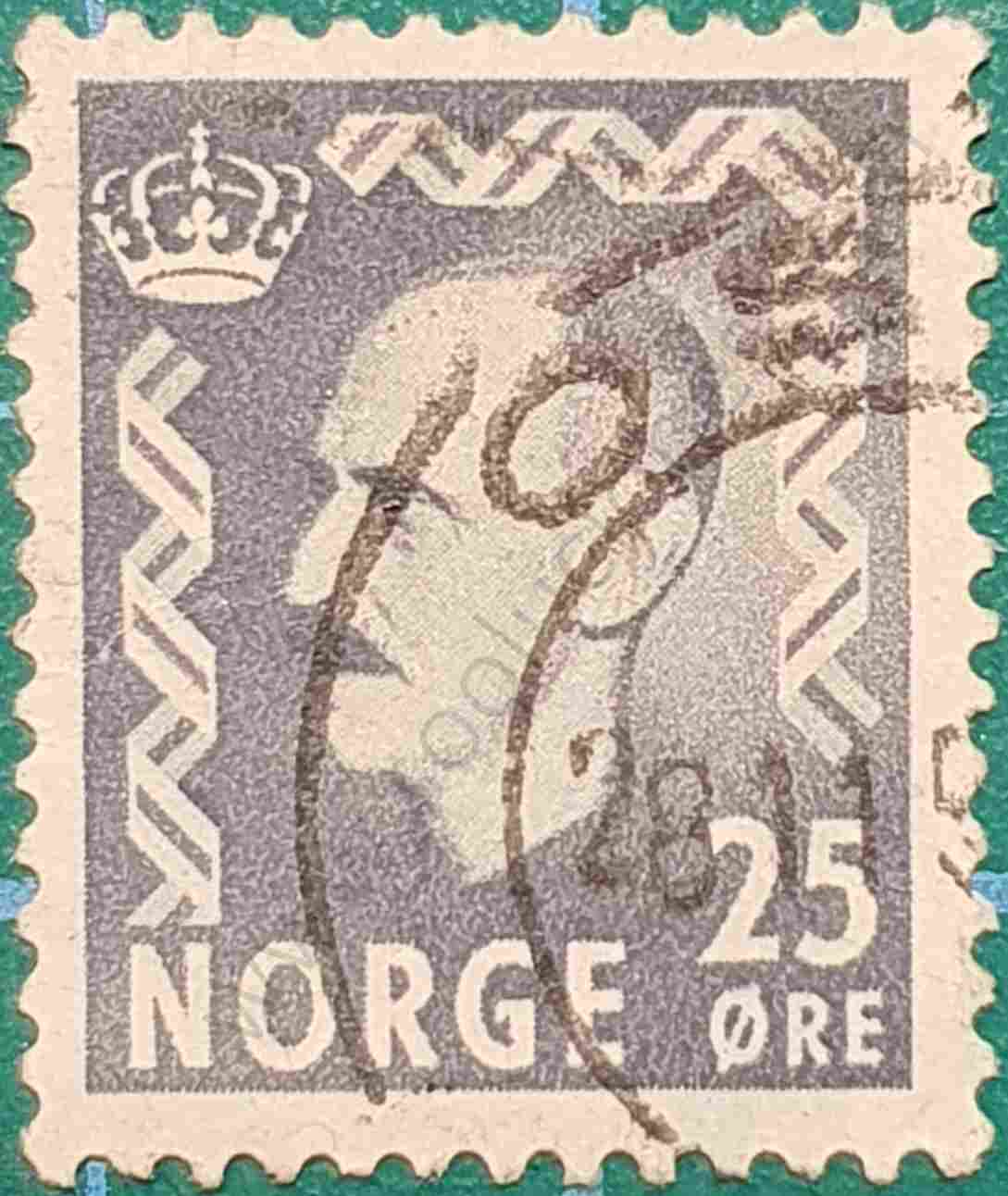 Haakon VII 25ore - Noruega 1951