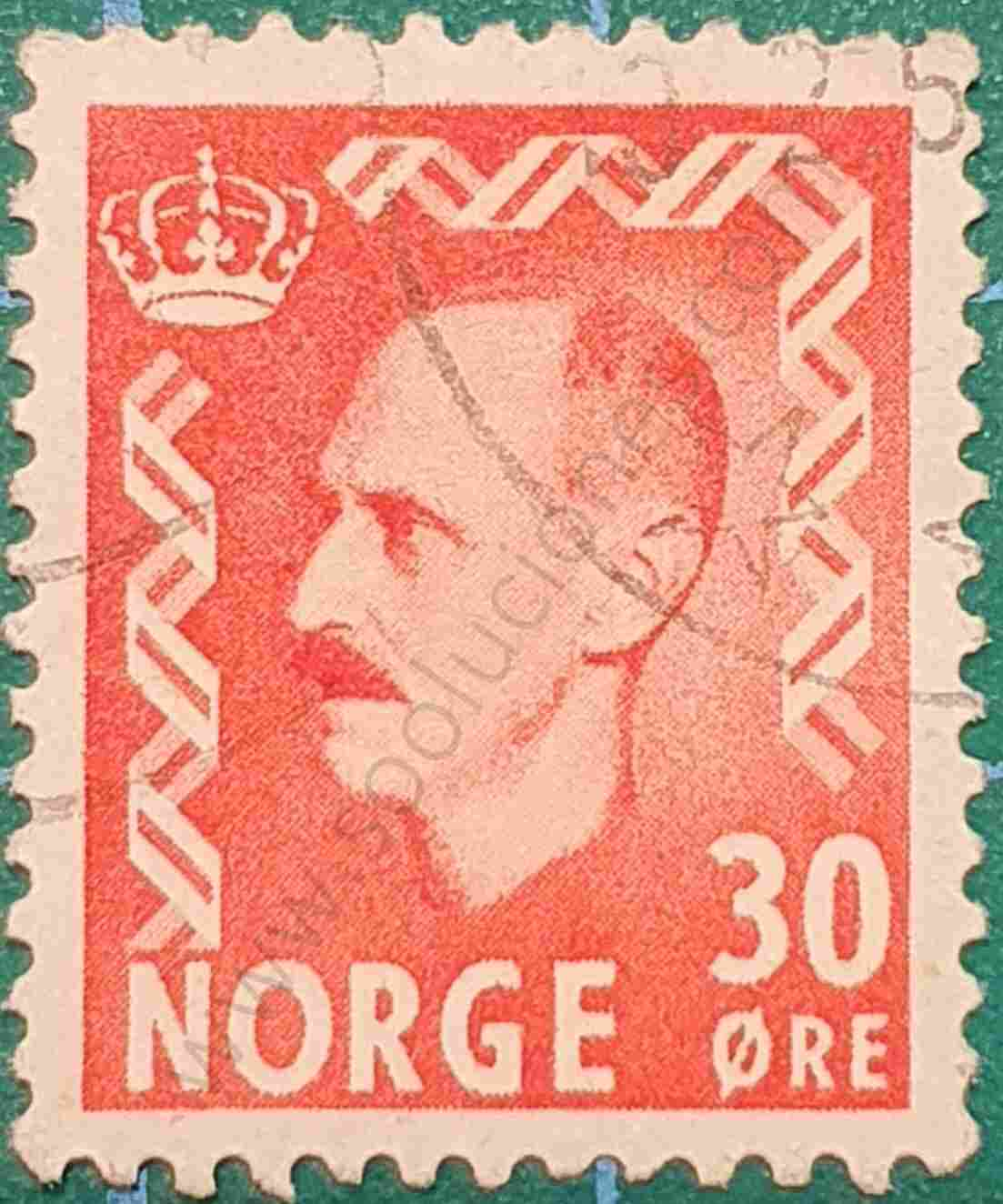 Haakon VII 30ore - Noruega 1951