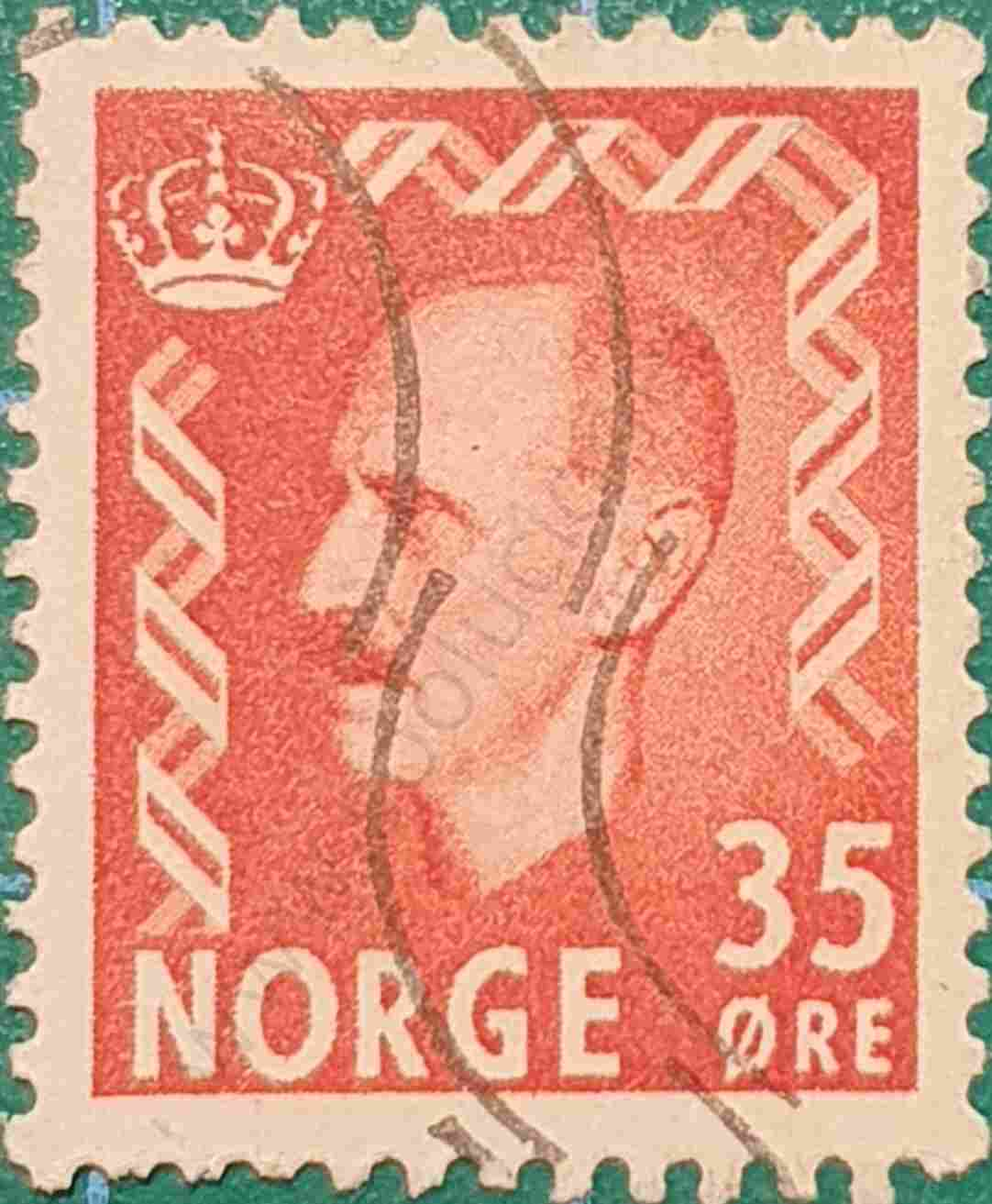 Haakon VII 35ore - Noruega 1956